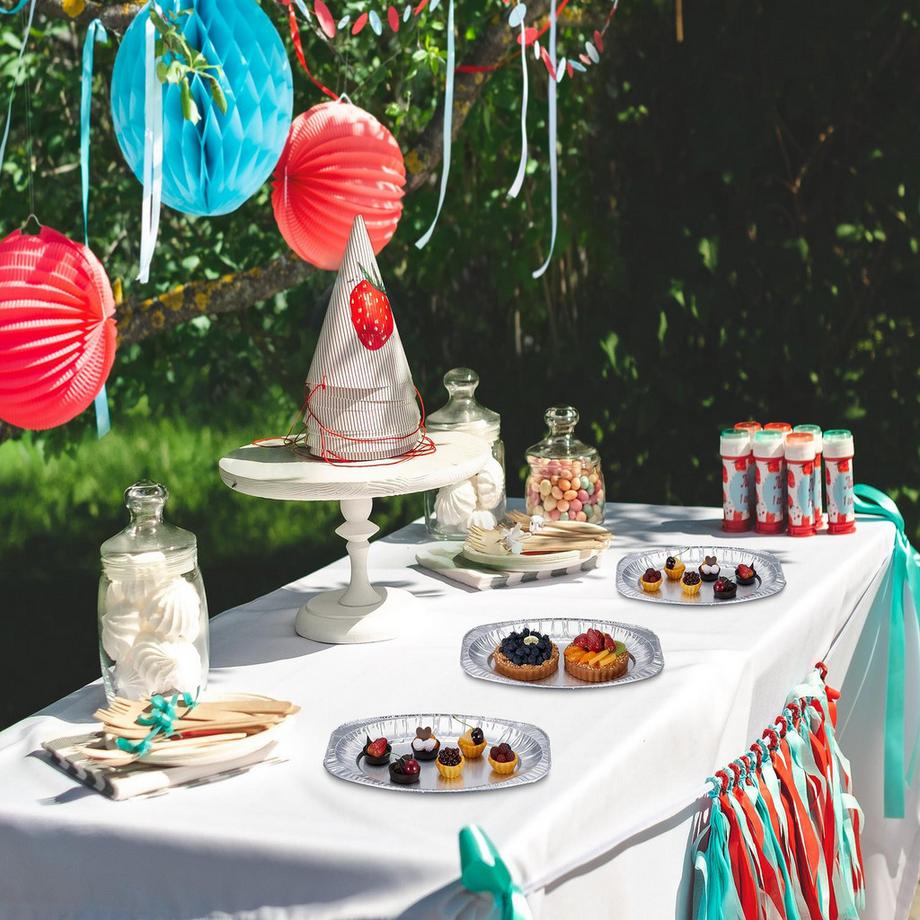 B2X  Aluminium-Servierplatten, 100er-Set 