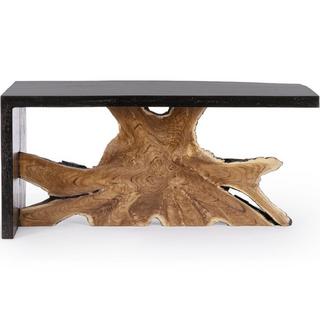 mutoni Table basse Sherwood naturel noir 110x60x50  