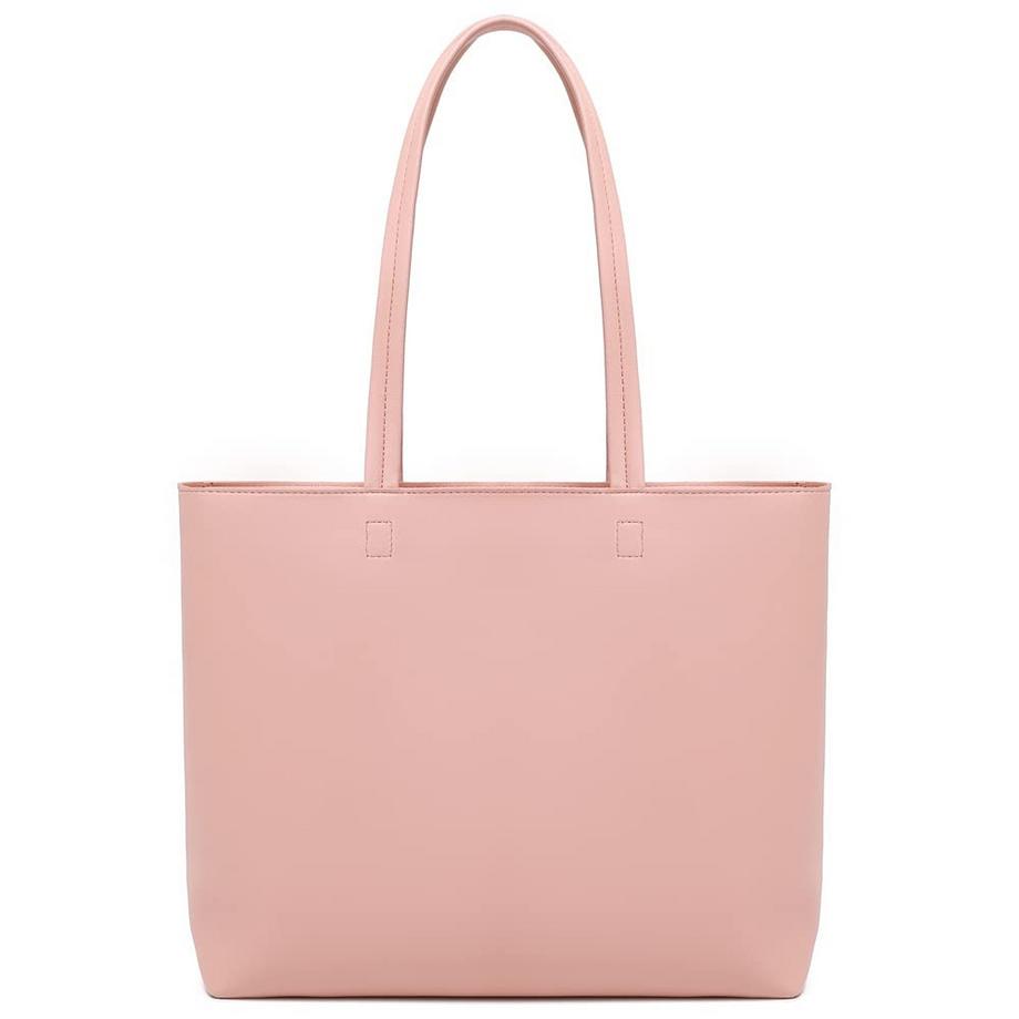 Only-bags.store PU Leder Shopper Tasche mit Reissverschluss und Innentasche  
