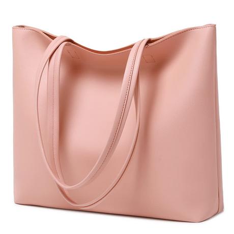 Only-bags.store PU Leder Shopper Tasche mit Reissverschluss und Innentasche  
