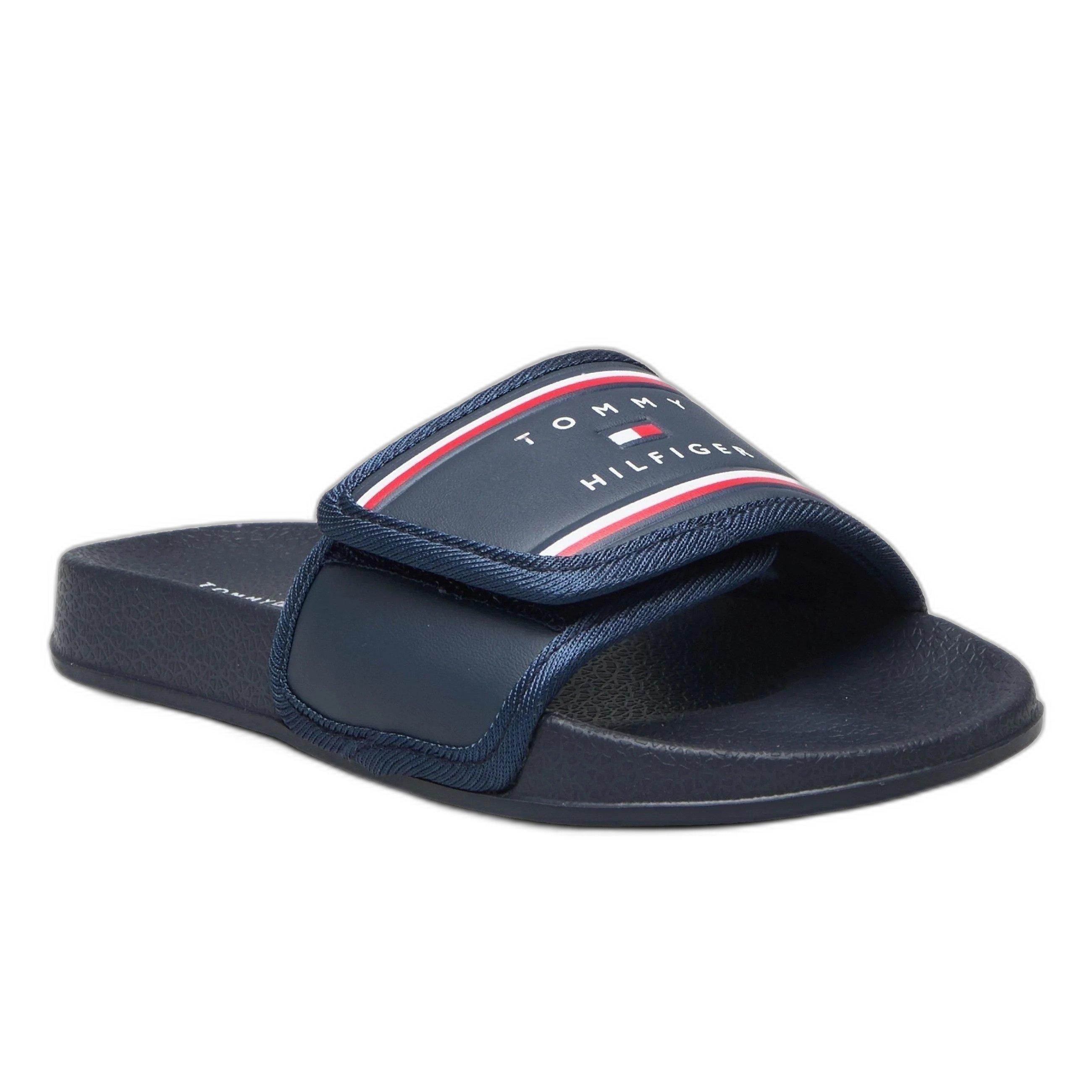 TOMMY HILFIGER  slides für kinder blue 