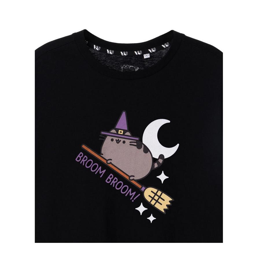 PUSHEEN Broom Broom T-Shirt Halloween  