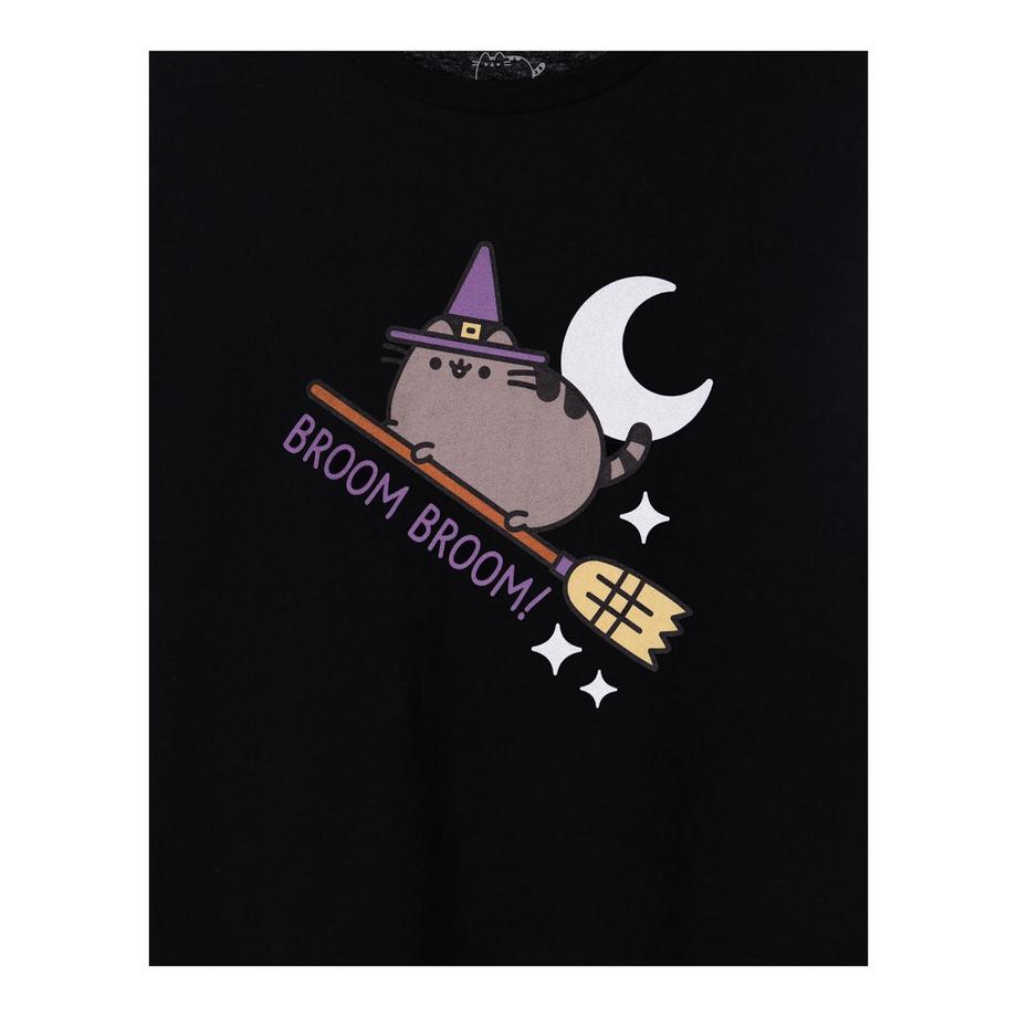 PUSHEEN Broom Broom T-Shirt Halloween  