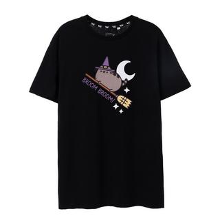 PUSHEEN  Broom Broom TShirt  Halloween 