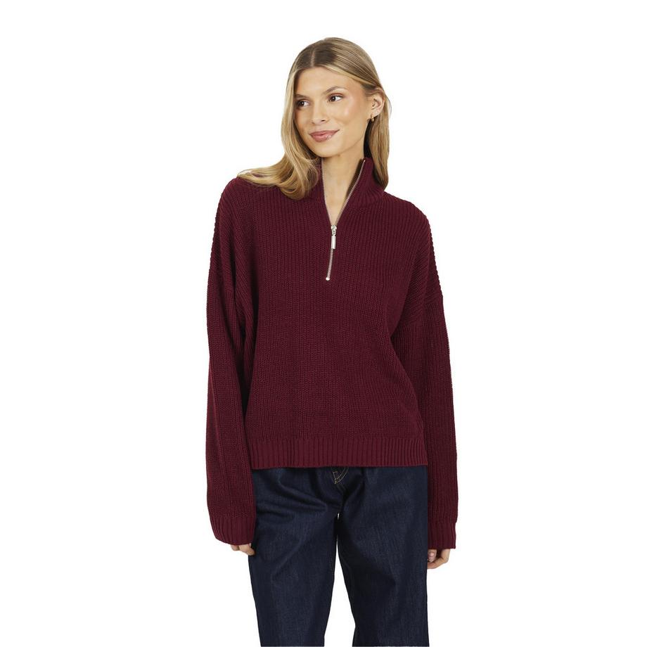 Pullover, Mit Halbem Reißverschluss