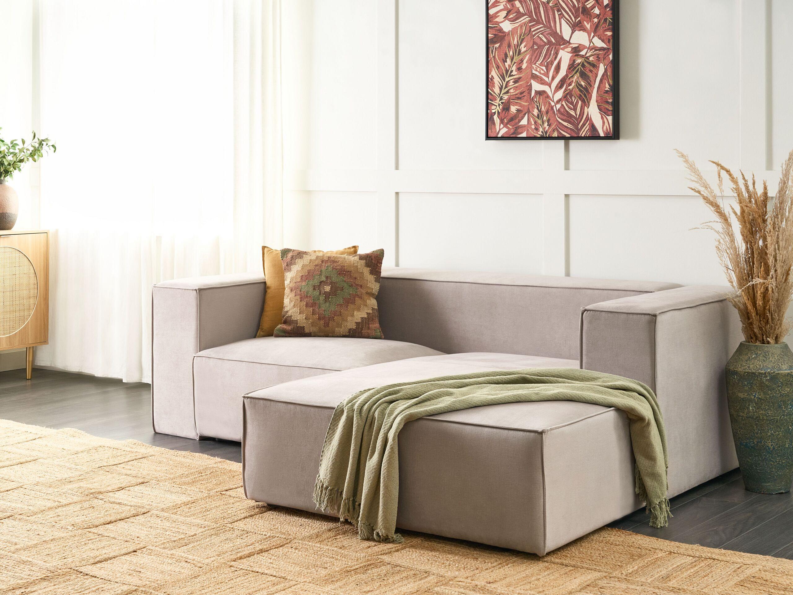 Beliani 2 Sitzer Sofa aus Samtstoff Skandinavisch VERNON  