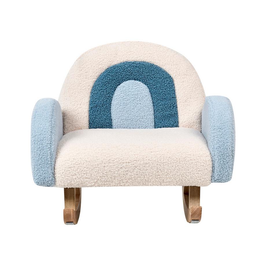 Beliani Sedia a dondolo per bambini en Bouclé Cottage OMBO  