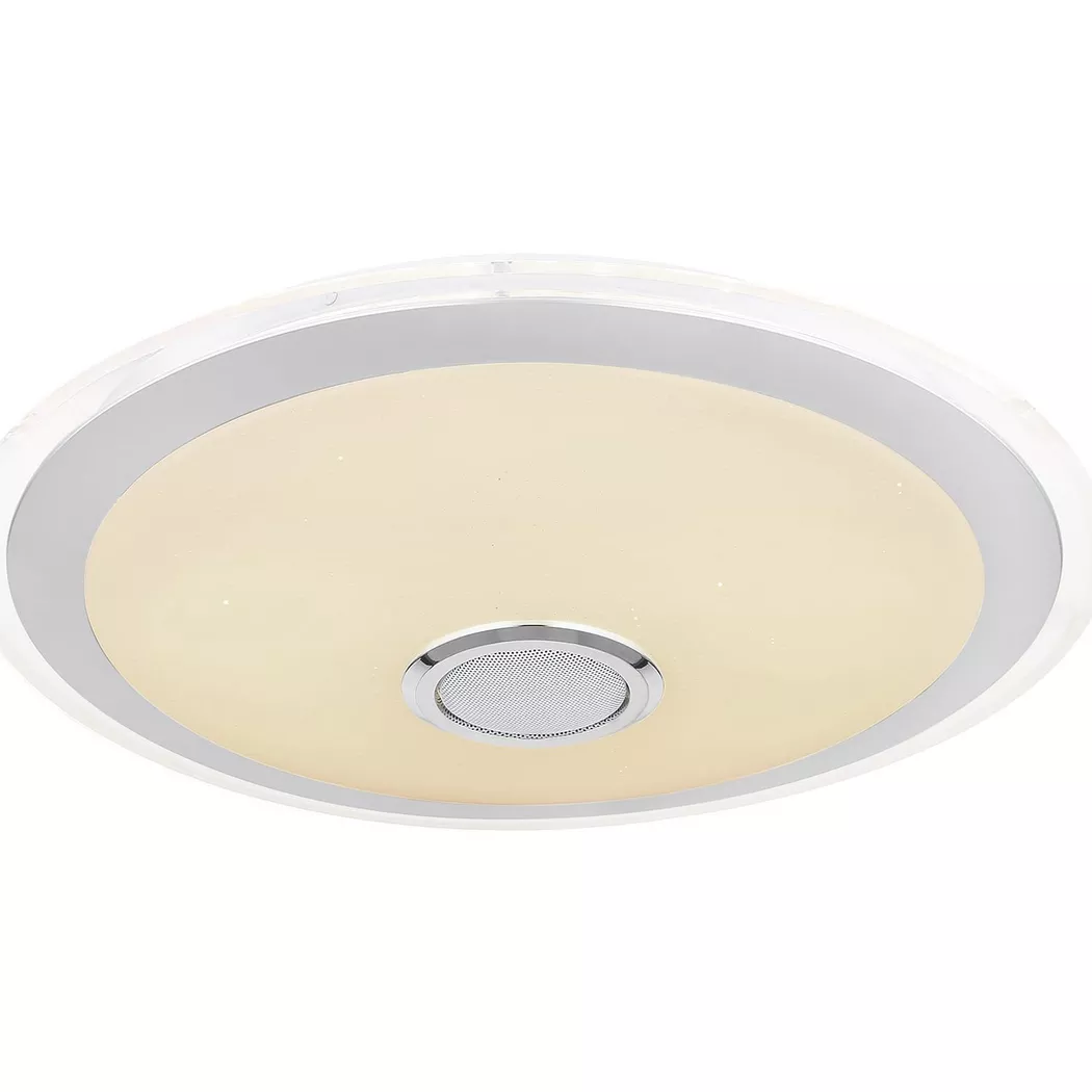 mutoni – Deckenleuchte Metall weiss RGB LED 42x42x9, One Size, Multicolor