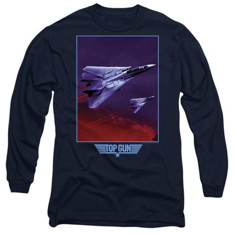 Top Gun Top Gun Fighter Jet T-Shirt Maniche Lunghe  
