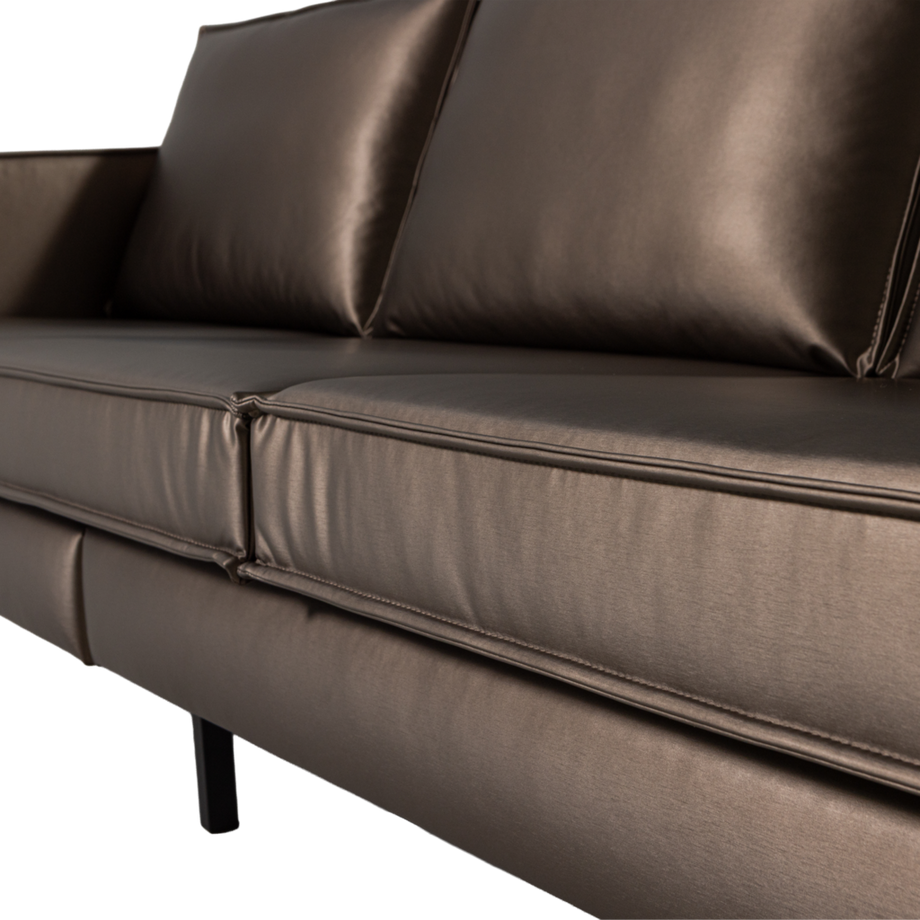 mutoni Sofa Rodeo 3-Sitzer Metallic kupferbraun 277  