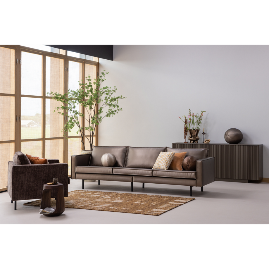 mutoni Sofa Rodeo 3-Sitzer Metallic kupferbraun 277  