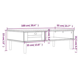 VidaXL Couchtisch holz  