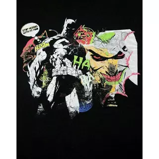 BATMAN offizielles Joker Graffiti TShirt  Schwarz