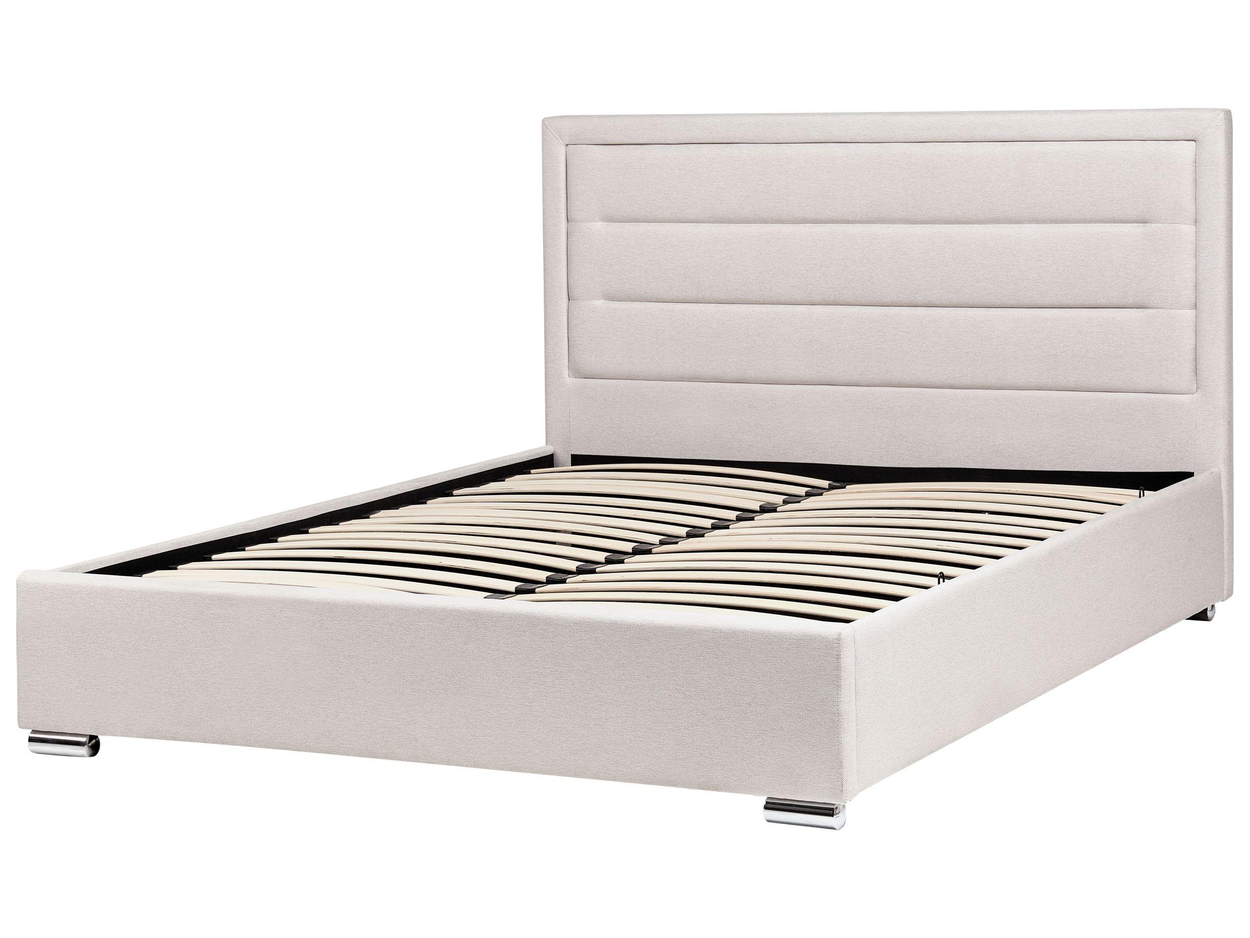 Beliani Lit ottoman en Tissu Moderne ROUEN  