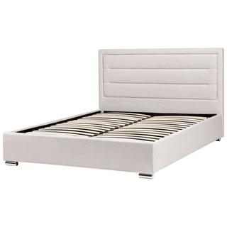 Beliani Lit ottoman en Tissu Moderne ROUEN  