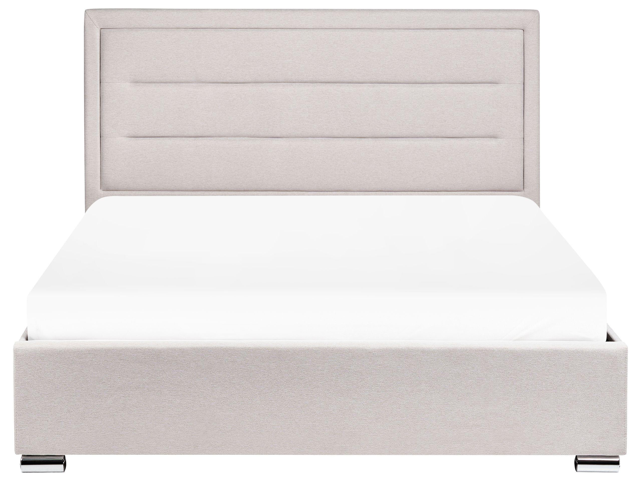 Beliani Lit ottoman en Tissu Moderne ROUEN  