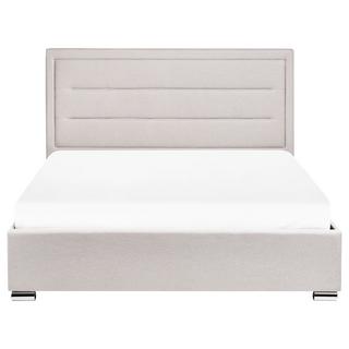 Beliani Lit ottoman en Tissu Moderne ROUEN  