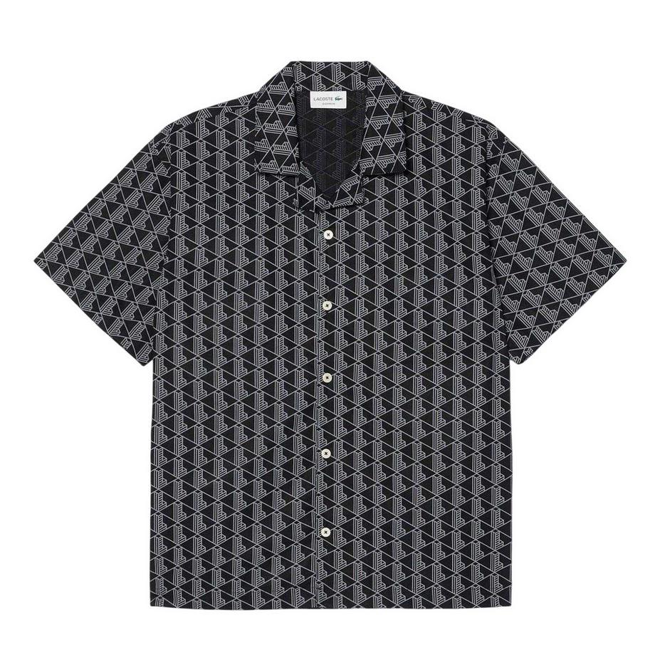 Top Del Pigiama Vestibilità Rilassata Geometrica Popeline