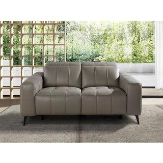 ANGEL CERDA Canapé de relaxation 2 places en cuir gris  