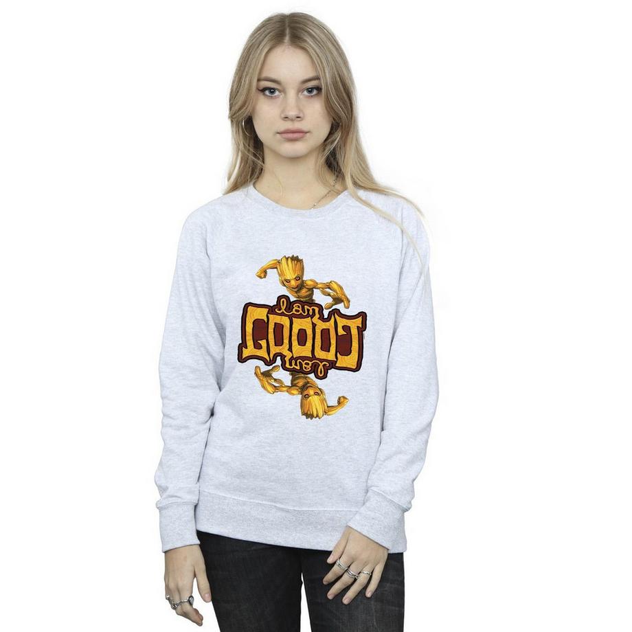 MARVEL Guardians Of The Galaxy Felpa con Stampa Grafica  