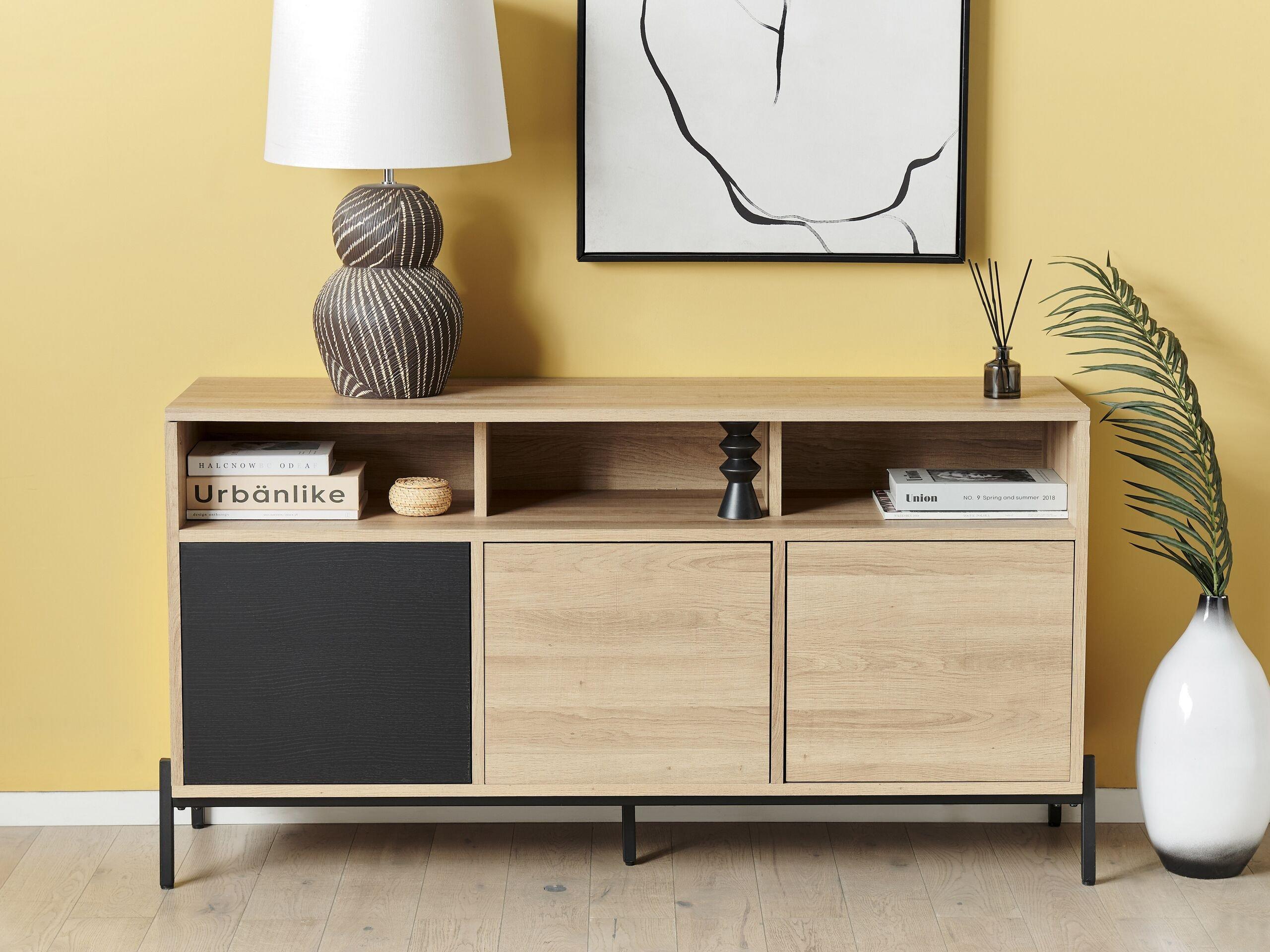 Beliani Commode en MDF Moderne MOINES  