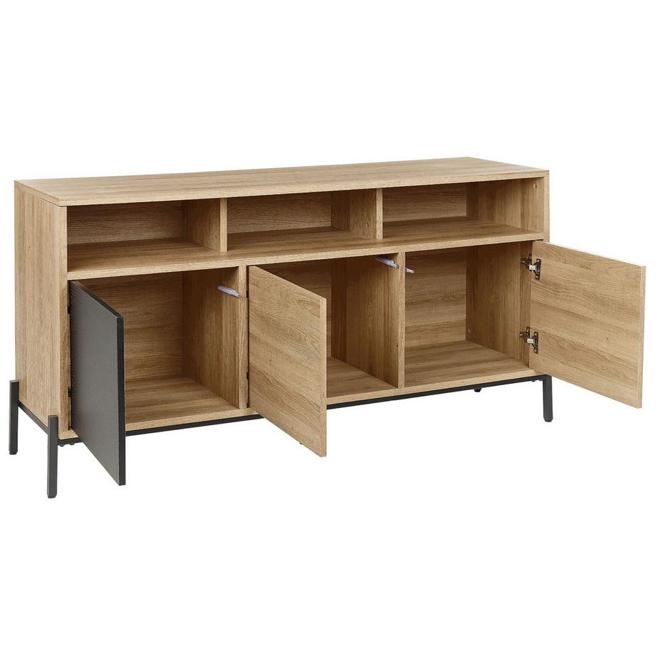 Beliani Schrank aus MDF-Platte Modern MOINES  