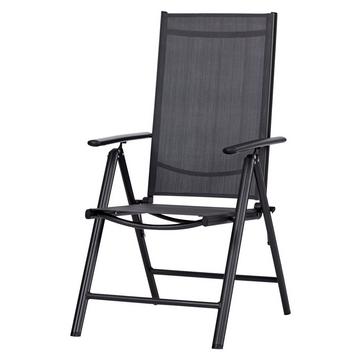 Chaise de jardin LIV 6 positions, noir