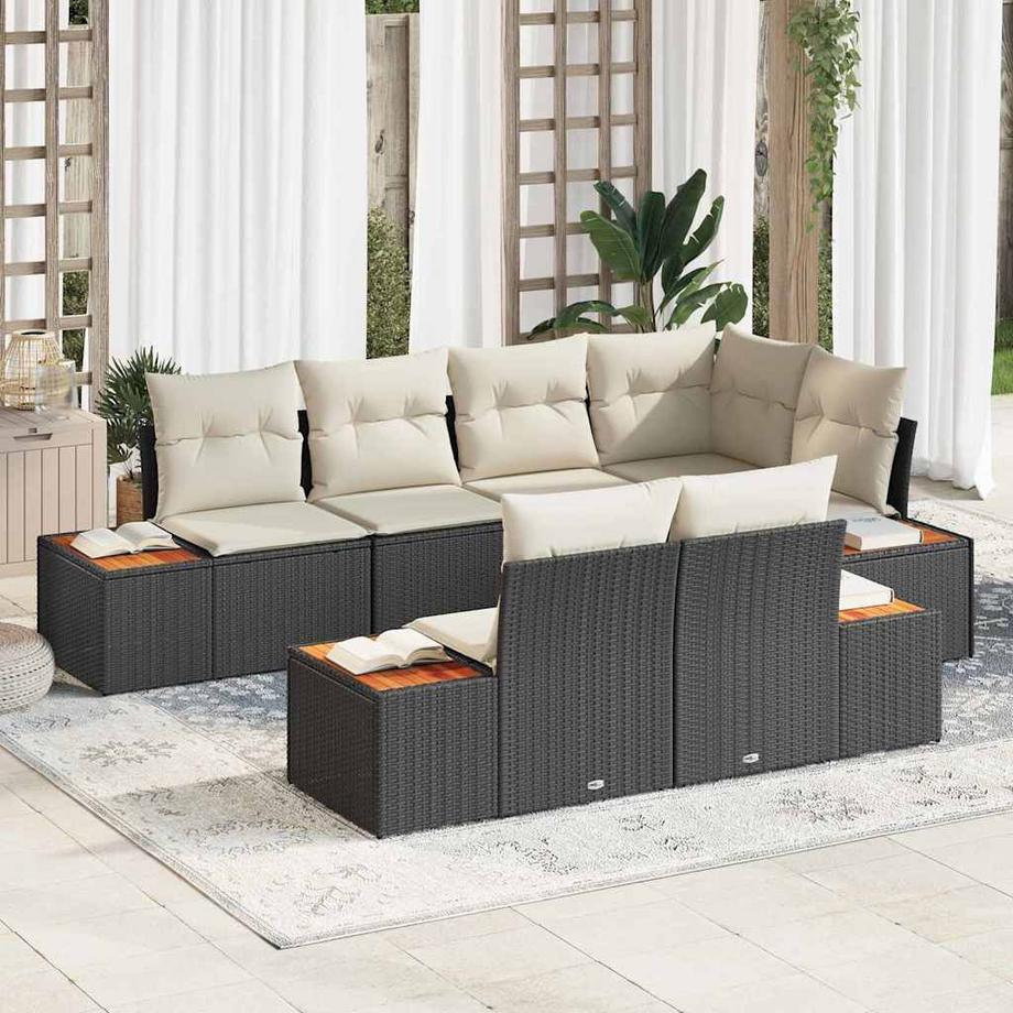 VidaXL Divano da giardino Polyrattan  