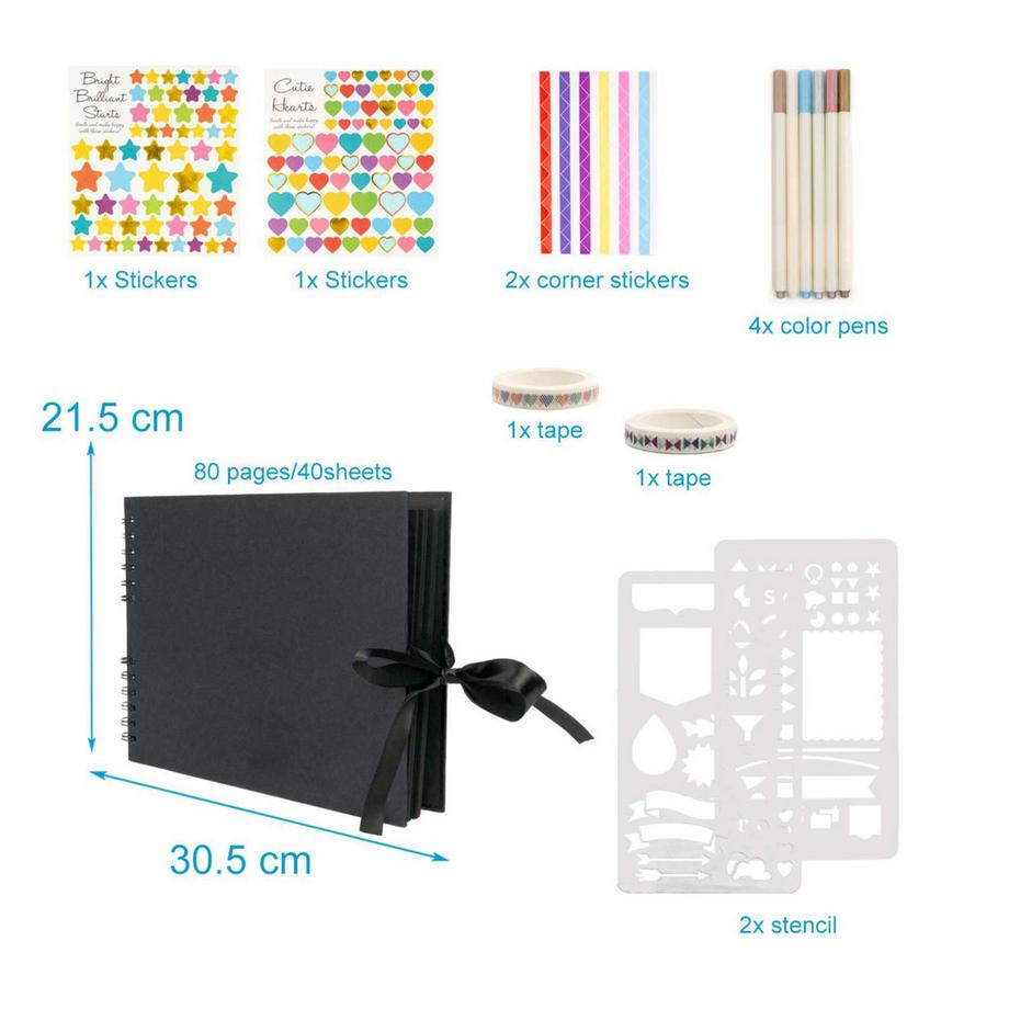 Intirilife Album Photo/Livre Photo À Personnaliser  