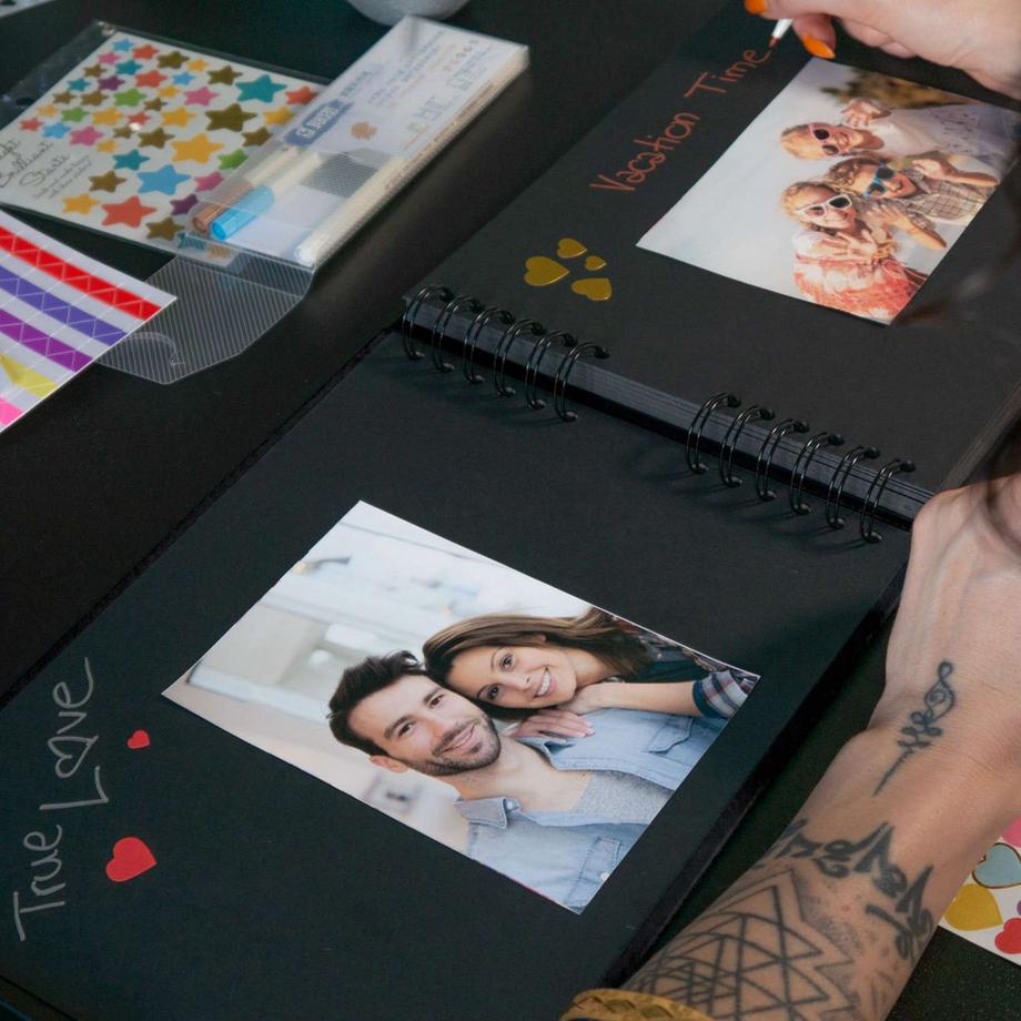 Intirilife Album Photo/Livre Photo À Personnaliser  