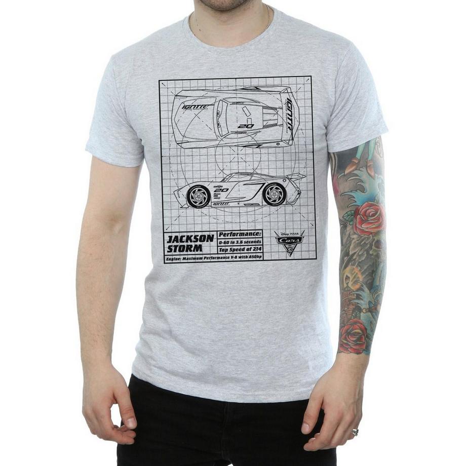 Disney Cars Jackson Storm Blueprint T-Shirt  