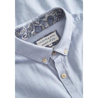 Colours & Sons Camicia a maniche lunghe in twill spazzolato  