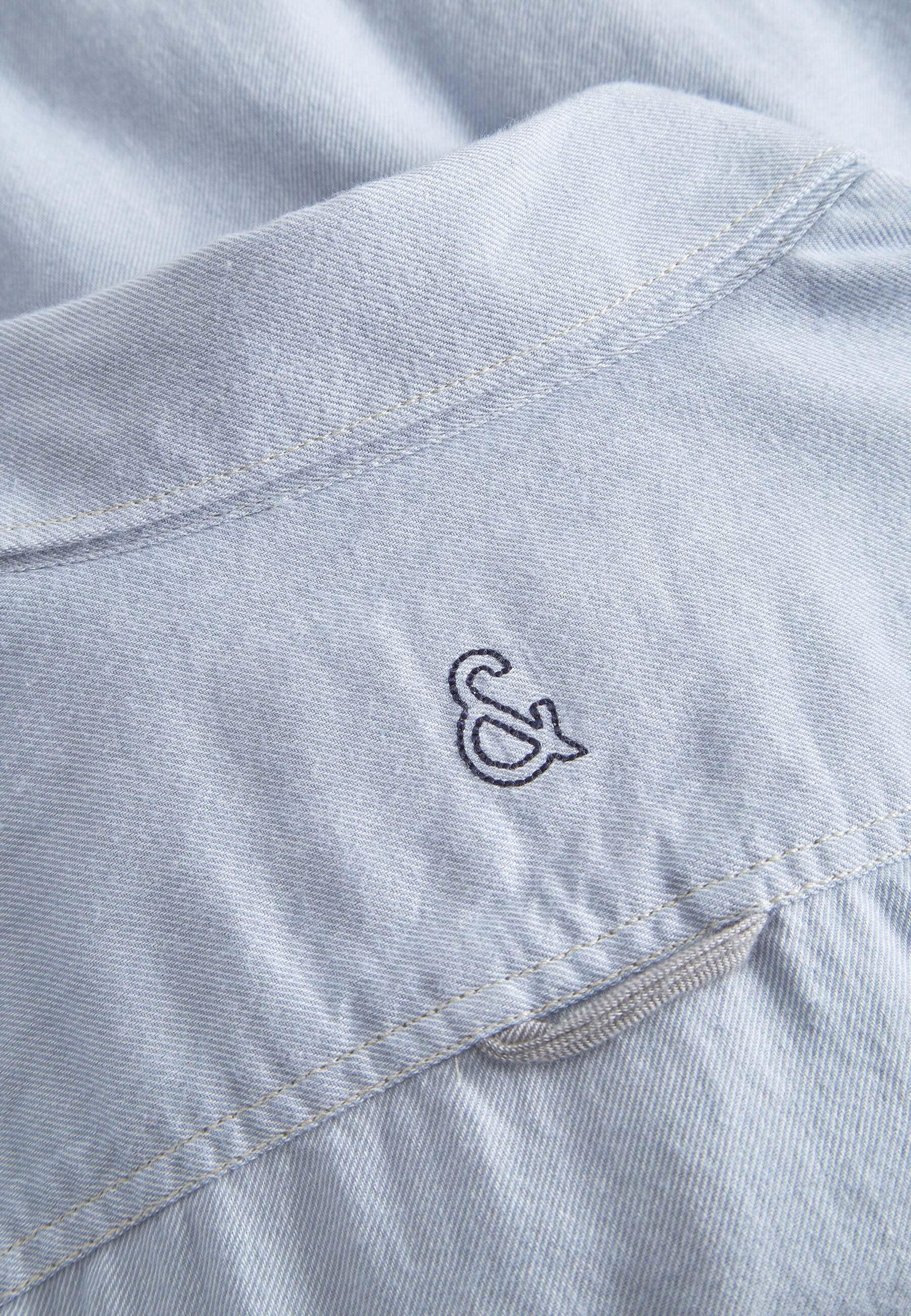 Colours & Sons Camicia a maniche lunghe in twill spazzolato  