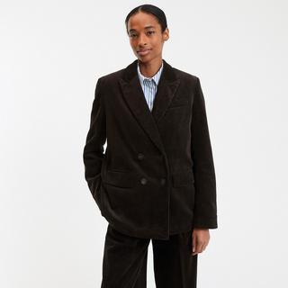La Redoute Collections Langer Samt Zweireiher Blazer  