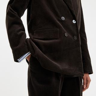 La Redoute Collections Langer Samt Zweireiher Blazer  