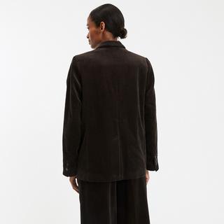 La Redoute Collections Langer Samt Zweireiher Blazer  