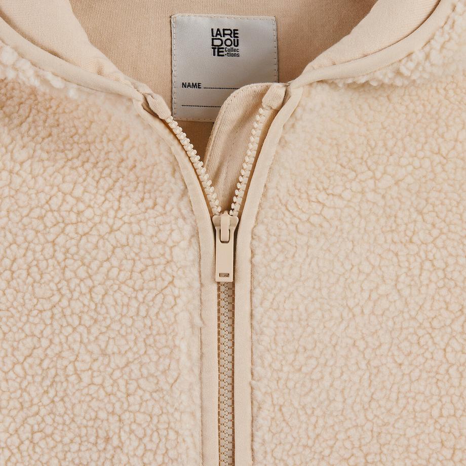 La Redoute Collections  Sherpa-Weste mit Kapuze 