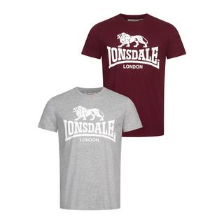 LONSDALE Kelso T-Shirt Manches Courtes Lot de 2  