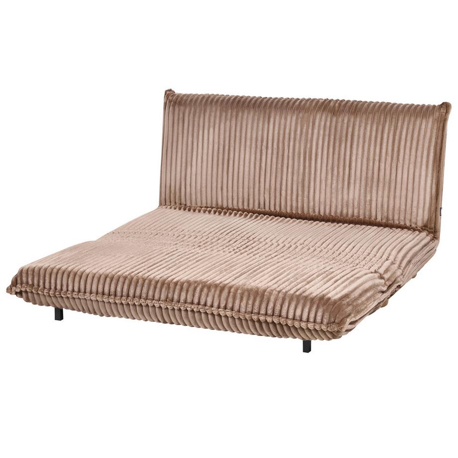 Beliani Schlafsofa aus Cord Skandinavisch ABISKO  