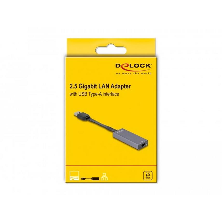 DeLock  DeLOCK 66247 Kabeladapter RJ-45 USB A Grau 