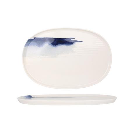 Bonna  Assiette de service - Blue Wave -  Porcelaine - lot de 2 