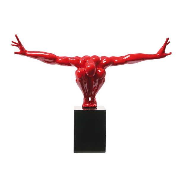 KARE Design Objet déco athlète rouge  