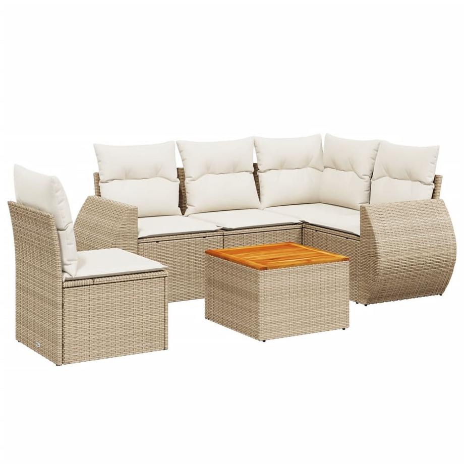 set divano da giardino Polirattan