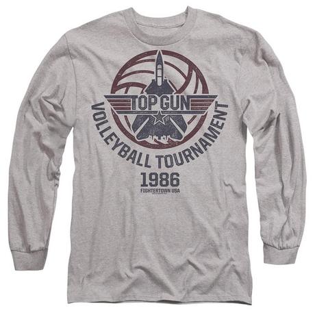 Top Gun Top Gun Volleyball Tournament 1986 T-Shirt Maniche Lunghe  