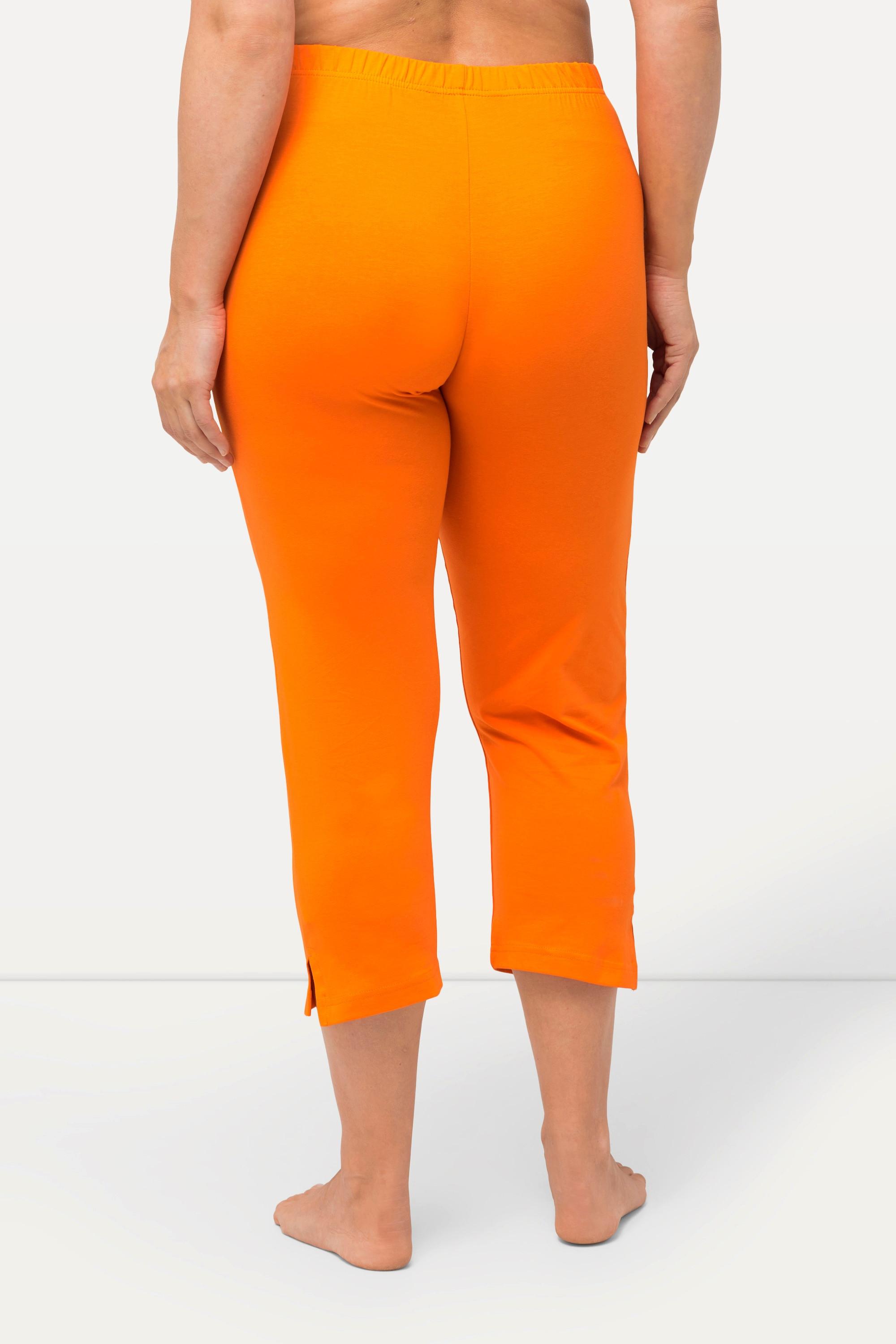 Ulla Popken  Caprihose, 7/8-Länge, Elastikbund orange 