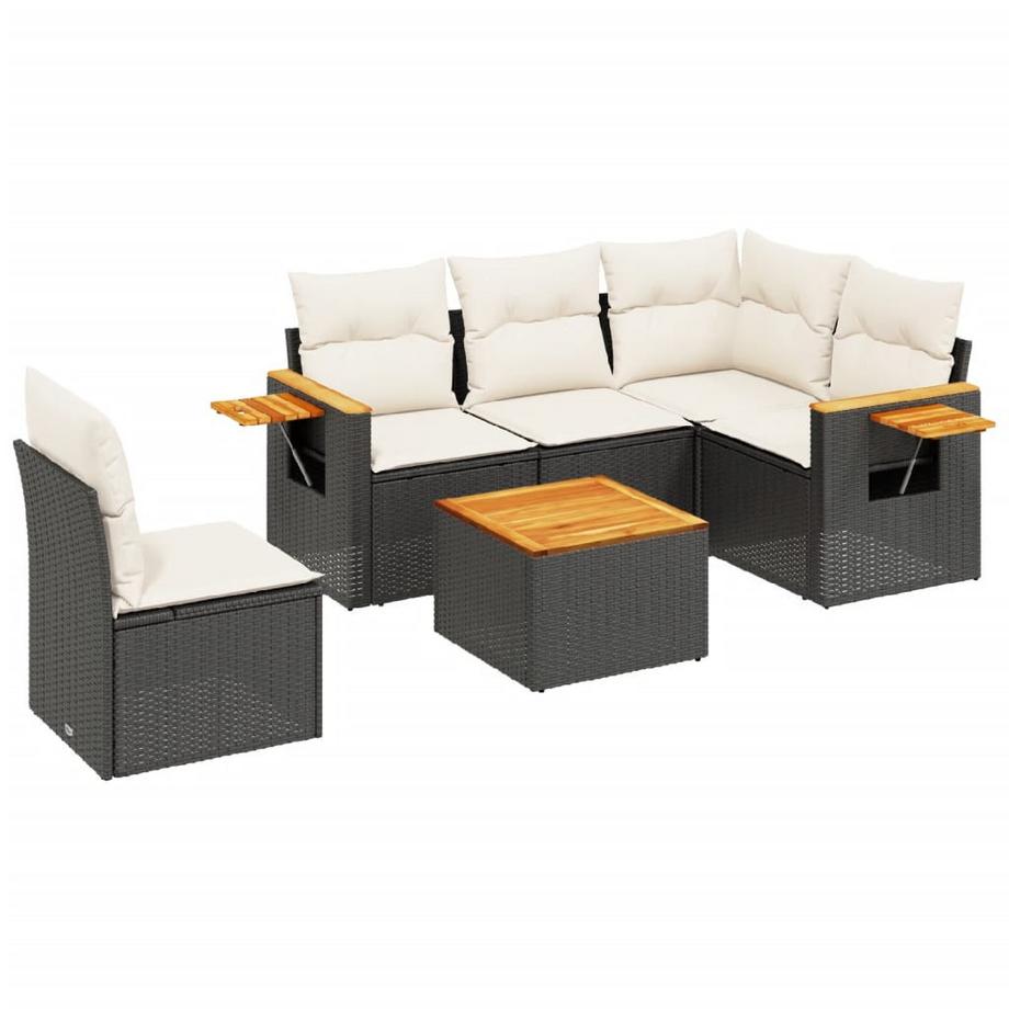 set divano da giardino Polirattan