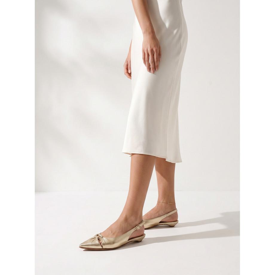 Marc Ellis Spitz zulaufender Slingback Absatzschuh  
