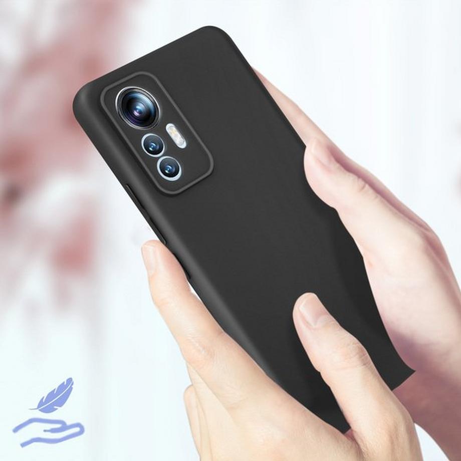 Avizar  Coque Xiaomi 12 Lite Soft Touch Noir 
