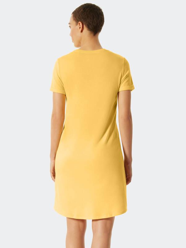 Schiesser Camicia da Notte Stampa Limone  