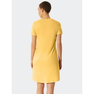 Schiesser Camicia da Notte Stampa Limone  